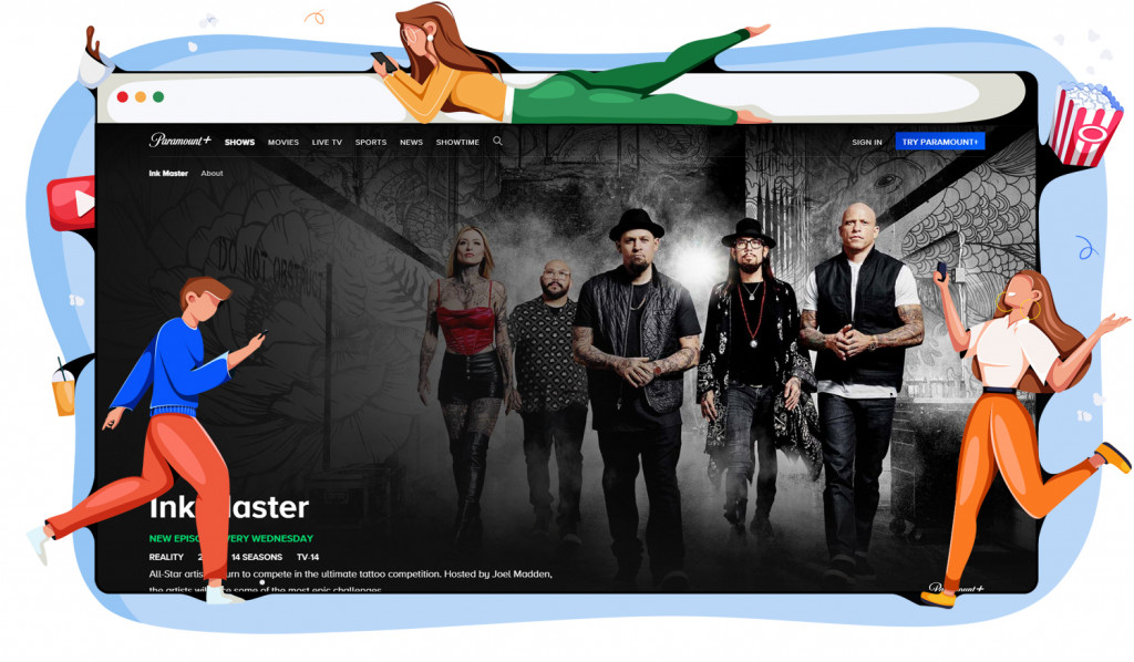 Ink Master streaming op Paramount+ in de VS