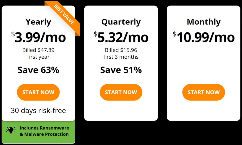 Planes de suscripción y precios de IPVanish