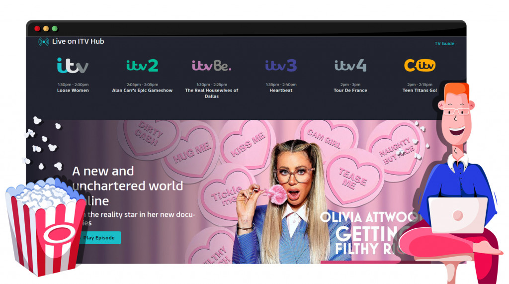 ITV-Kanäle verfügbar auf ITV HUB