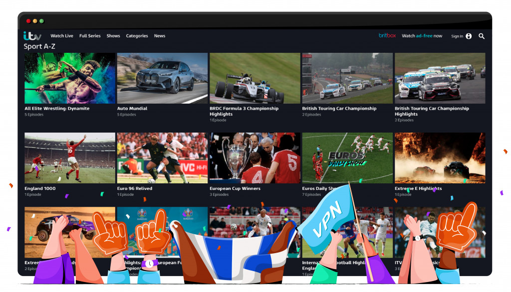 ITV HUB is streaming diverse sports broadcasts for free