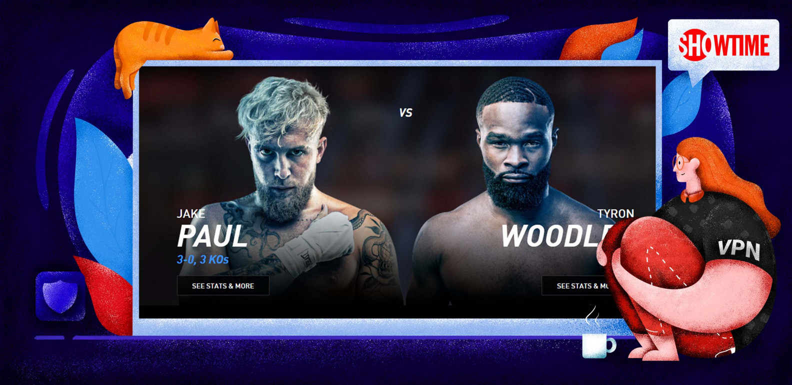 Zo kijk je Jake Paul vs Tyron Woodley