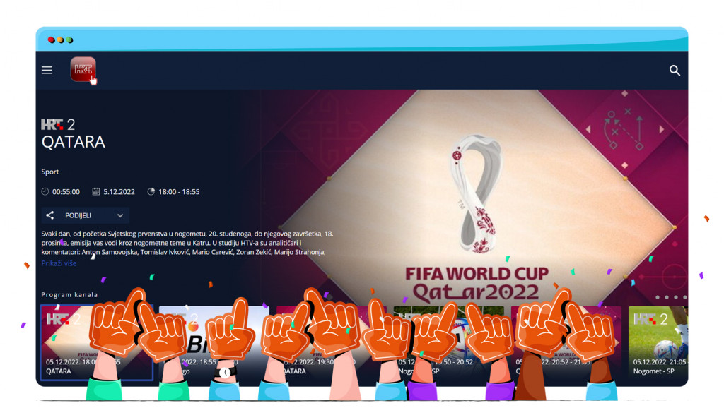 The World Cup streaming on HRTi in Croatia