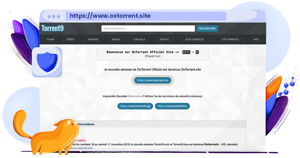OxTorrent, anciennement Torrent9