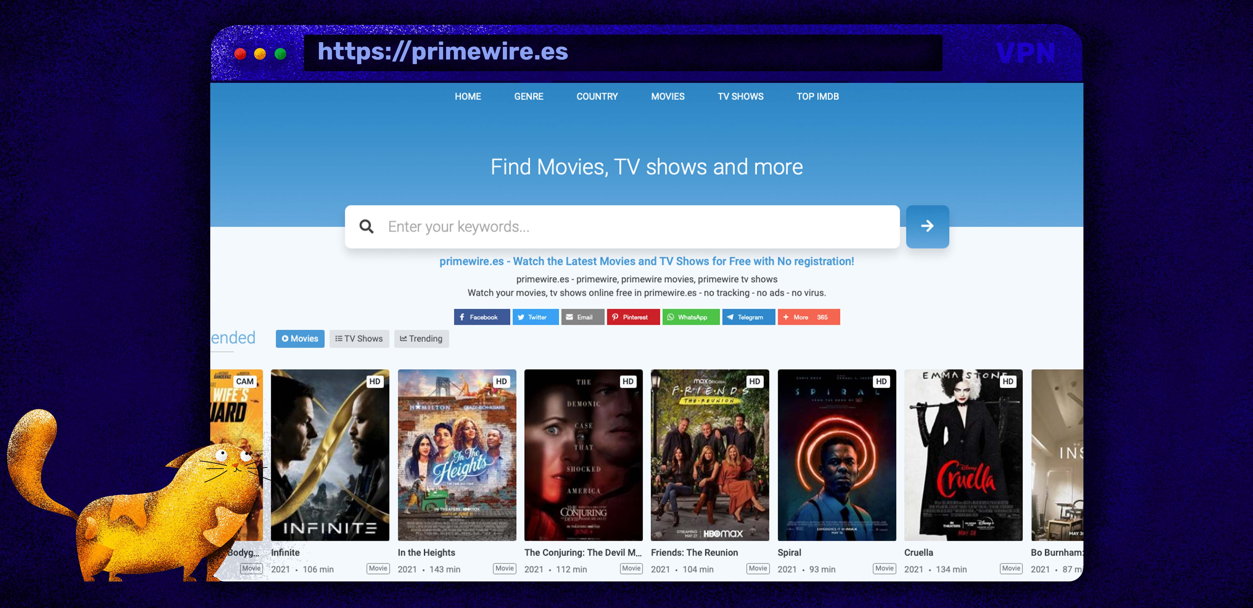 Nutzen Sie Primewire als Putlocker-Alternative zum Streamen von Filmen und TV-Sendungen