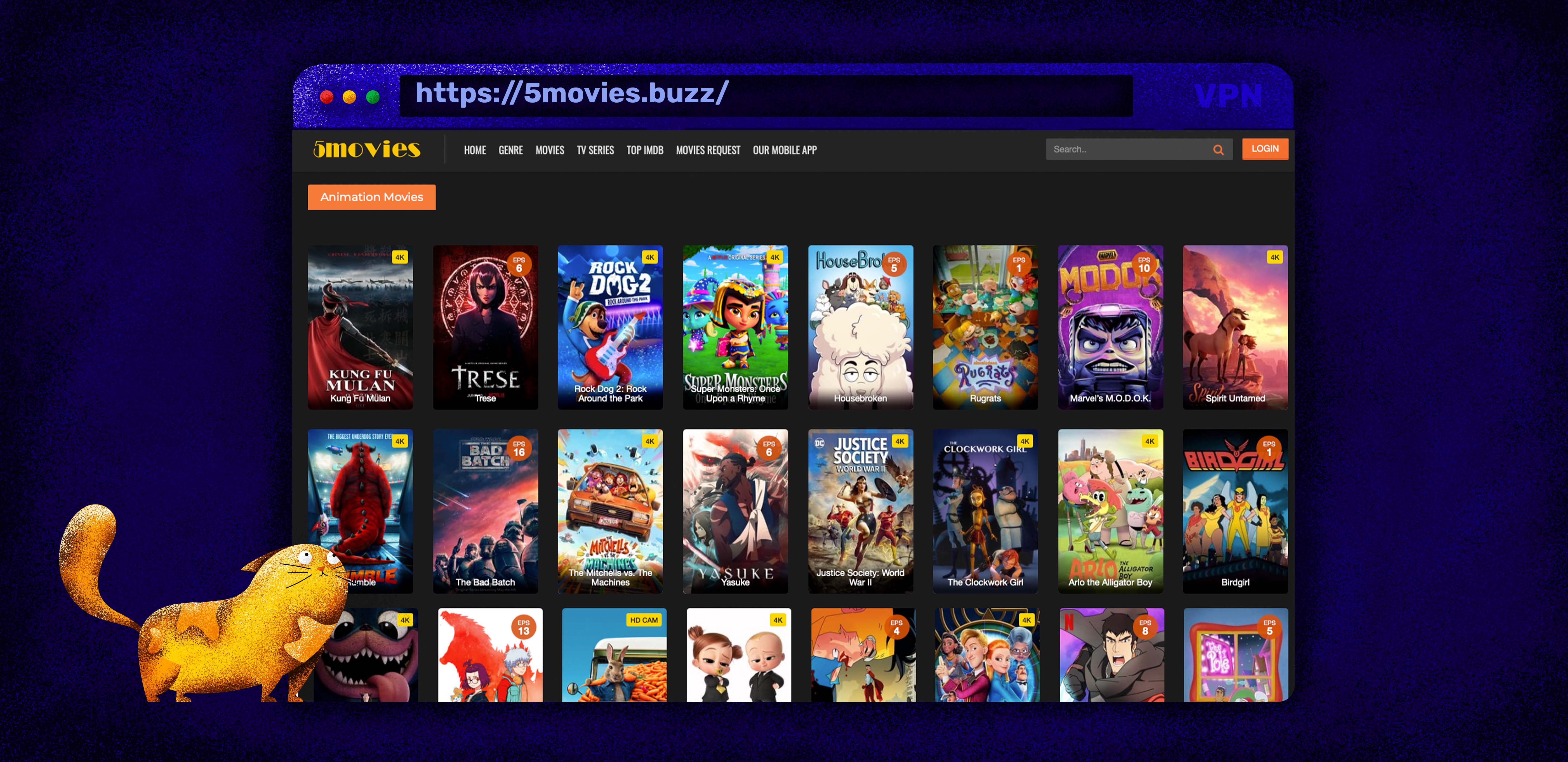 Utiliza 5Movies como alternativa a Putlocker para ver películas y programas de televisión en streaming