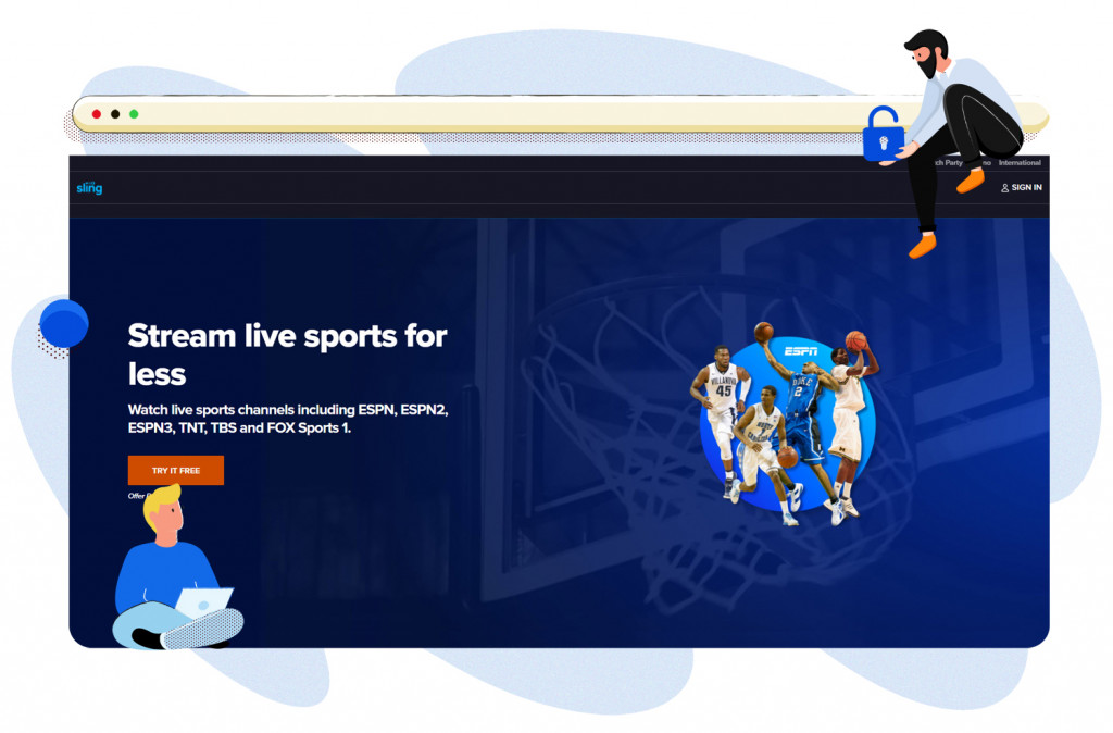 Sport streamen op Sling TV