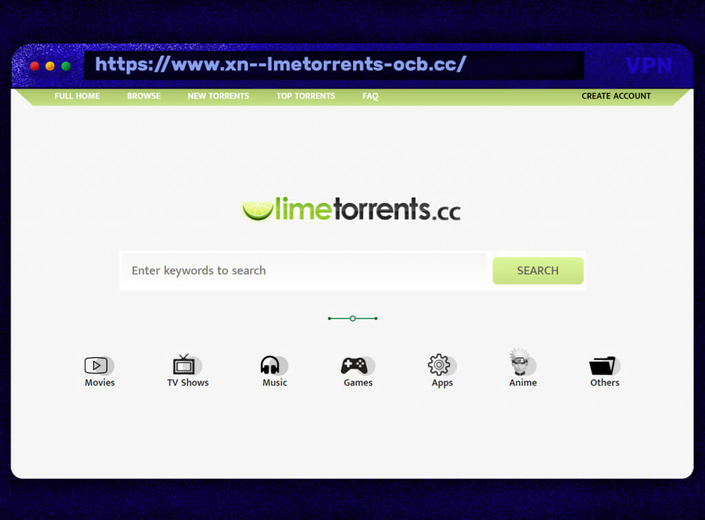 LimeTorrents sito torrent