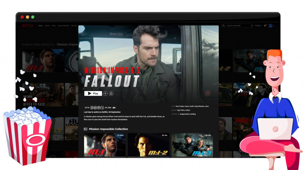 Mission Impossible: Fallout wird auf Netflix in den Niederlanden gestreamt
