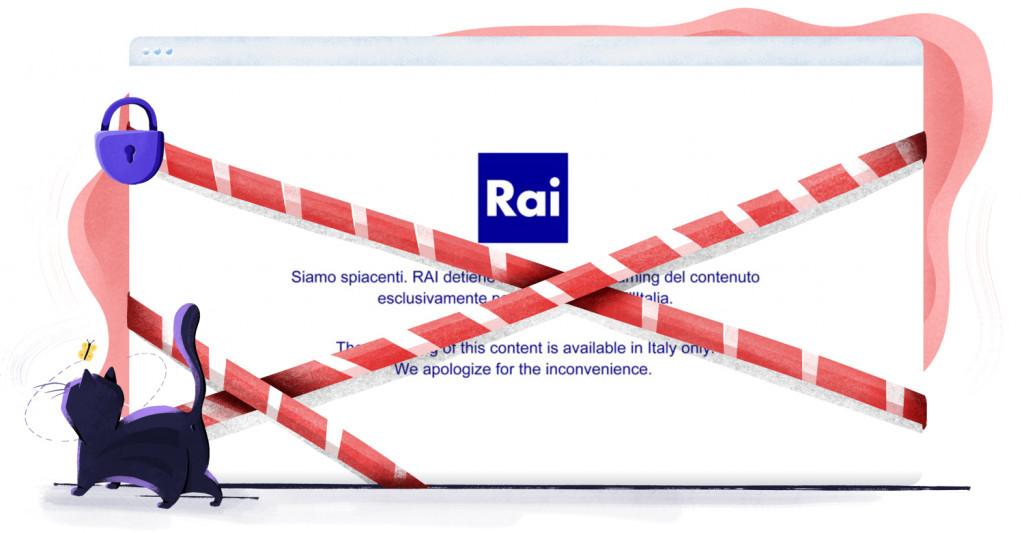 RaiPlay non è disponibile al di fuori dell'Italia