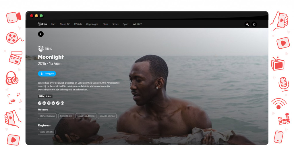 Moonlight streaming op KPN ITV in Nederland