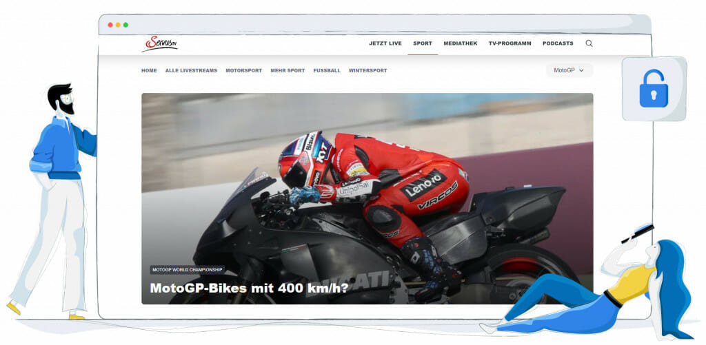 MotoGP streaming on Servus TV