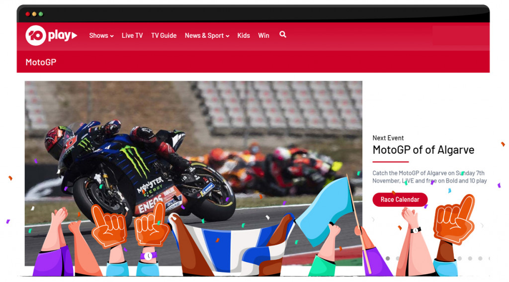 MotoGP 2022 gratis te bekijken op 10Play in Australië