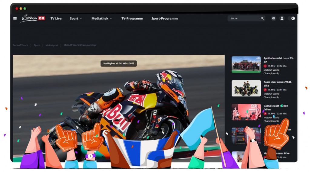 MotoGP 2023 streaming live and for free on ServusTV in Austria