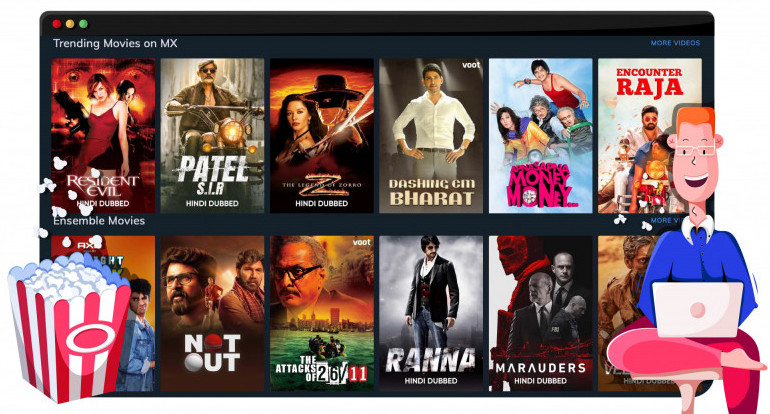 MX Player streaming Hollywood and Bollywood movies