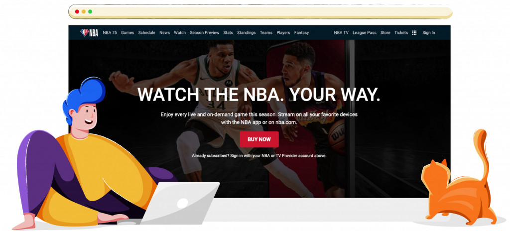 NBA League Pass transmite la NBA en España