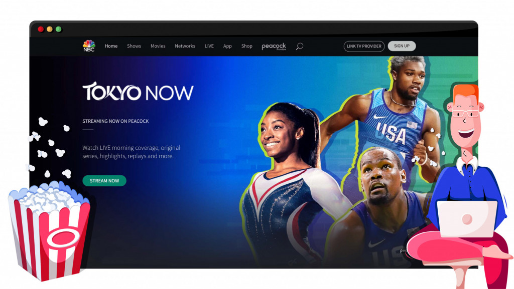 NBC in streaming i giochi olimpici