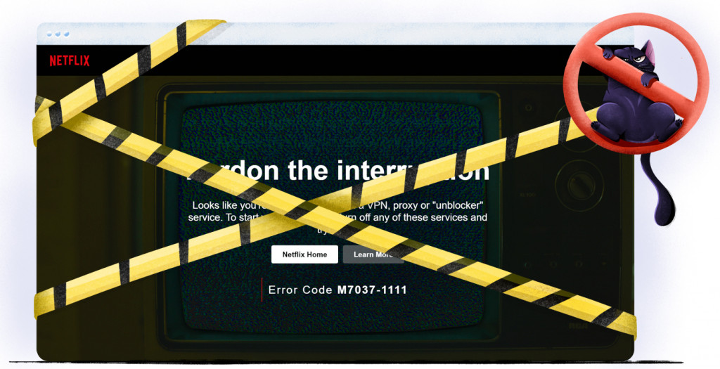 Netflix M7037-1111 VPN error code
