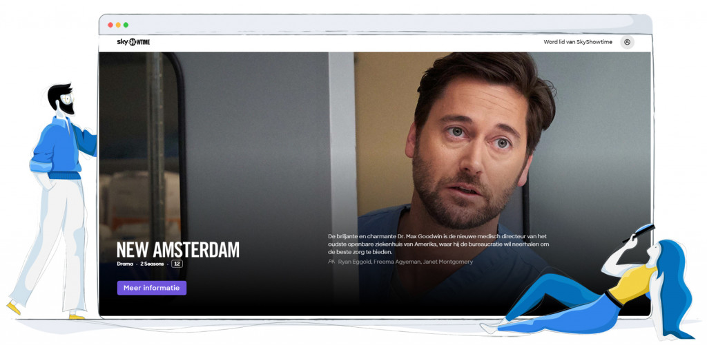 New Amsterdam streaming op SkyShowtime