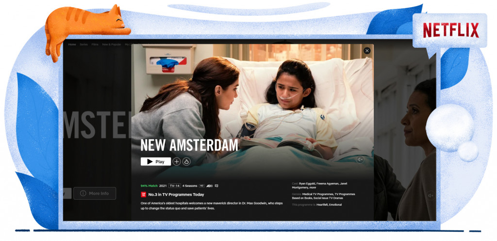 New Amsterdam streaming op Amerikaanse Netlfix