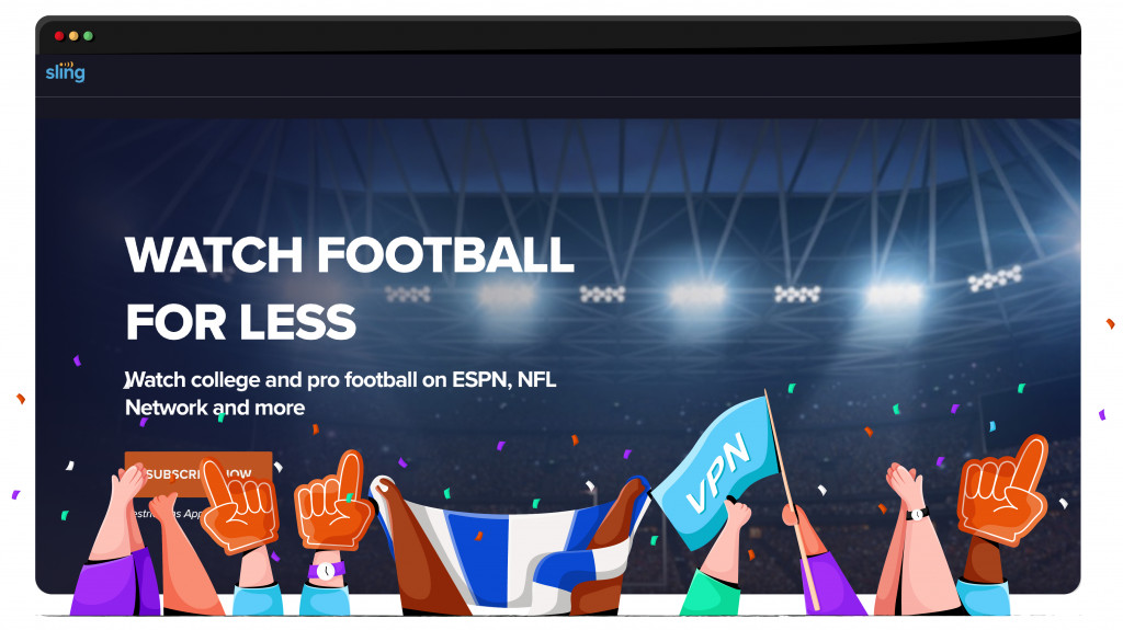 Sling TV überträgt die NFL aus den Vereinigten Staaten