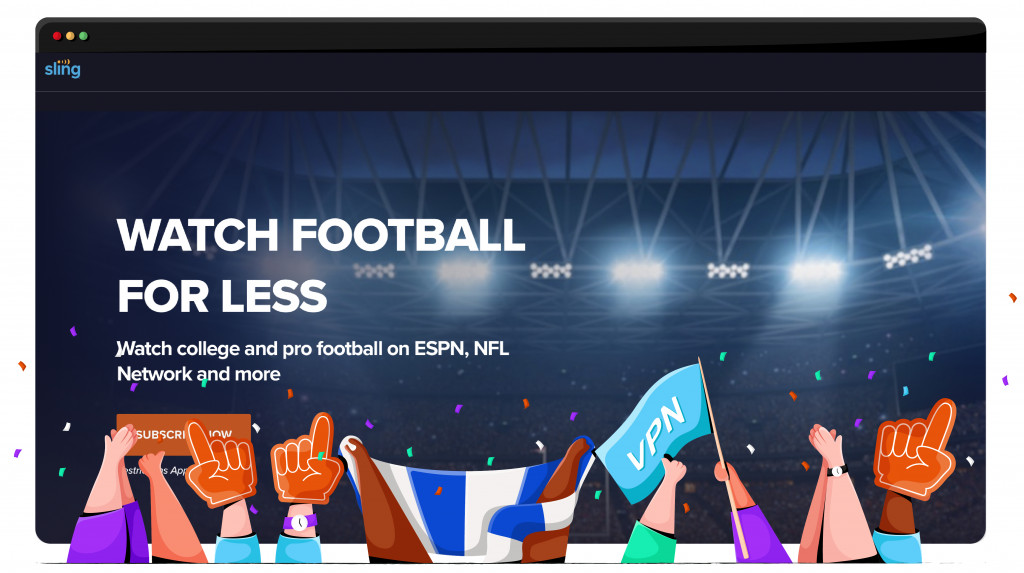 Sling TV diffuse la NFL depuis les États-Unis