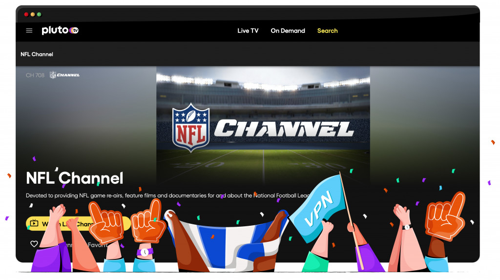 Pluto TV streamt de NFL vanuit de VS