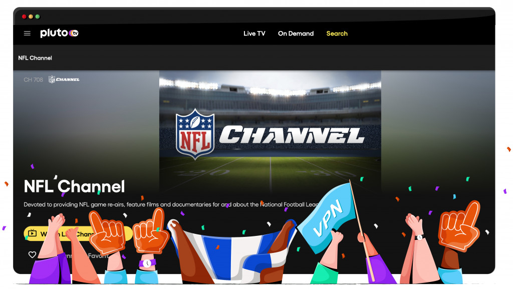 Pluto TV trasmette la NFL dagli Stati Uniti