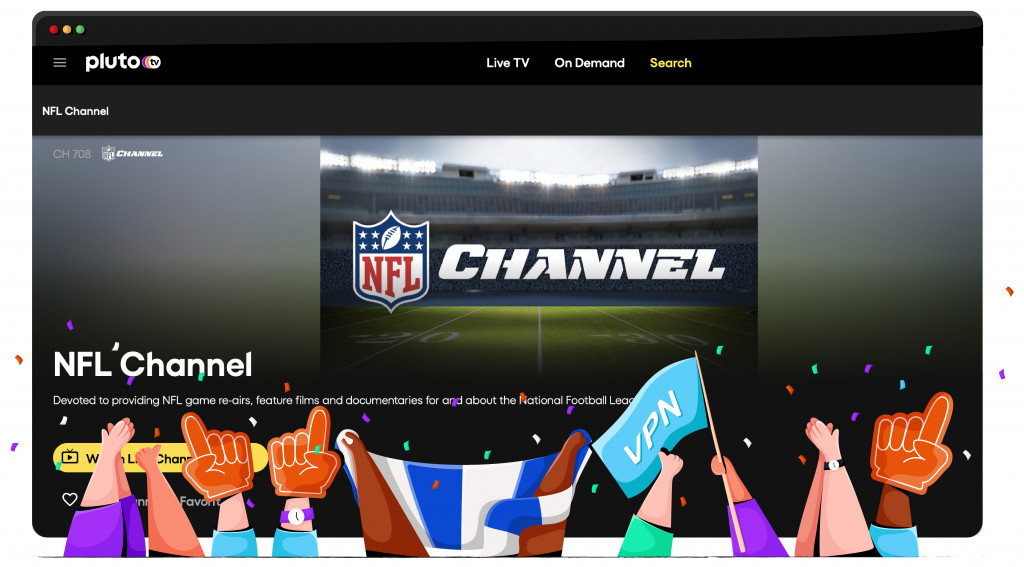 Pluto TV diffuse la NFL depuis les États-Unis