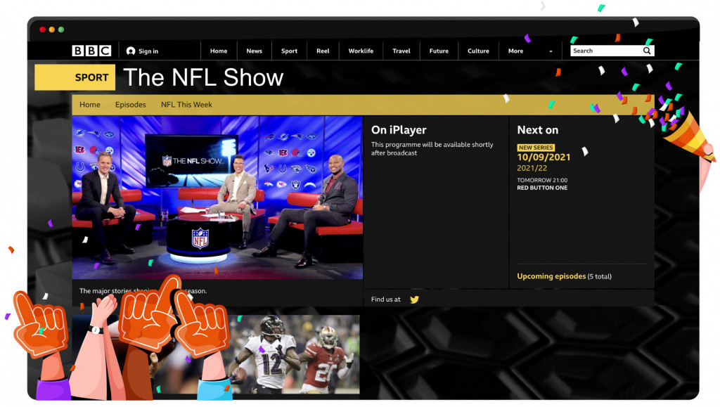 A BBC Two közvetíti az NFL-t az Egyesült Királyságból