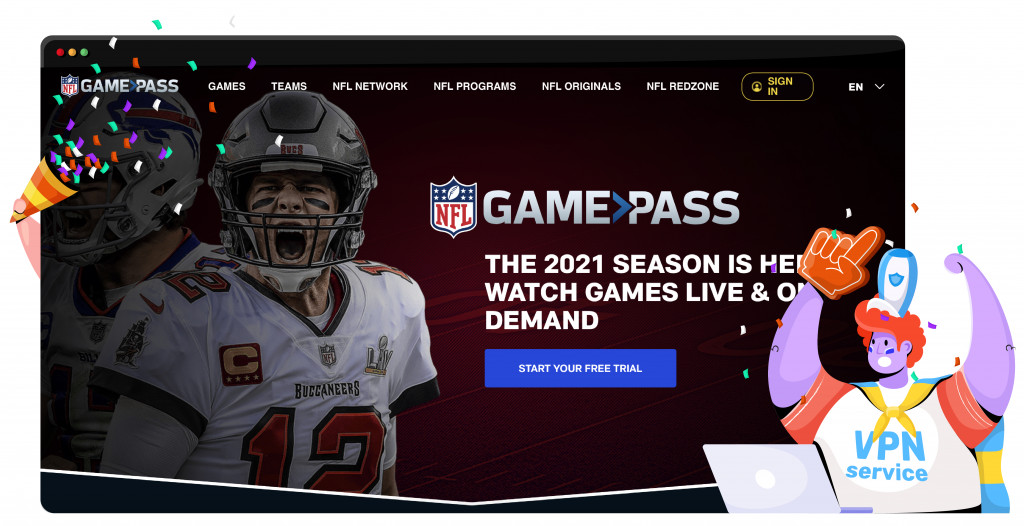 NFL Game Pass ile NFL'yi yayınlayın