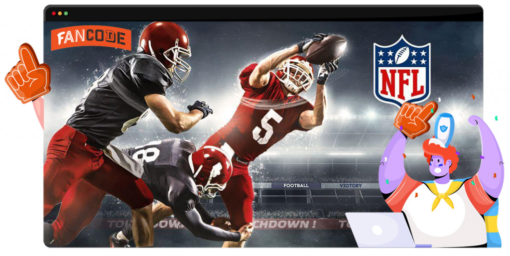 The NFL streaming on FanCode