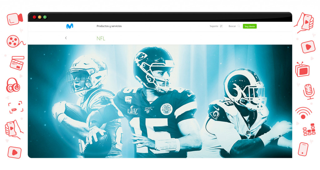 Streaming de la NFL en Movistar en España