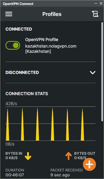 NoLagVPN using the OpenVPN TCP protocol