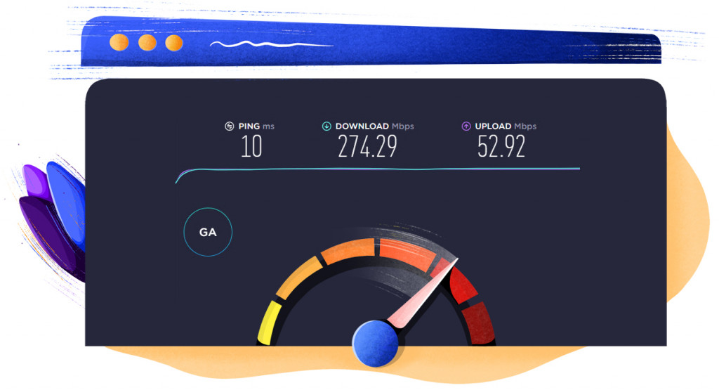 Test di velocità di NoLagVPN Sudafrica