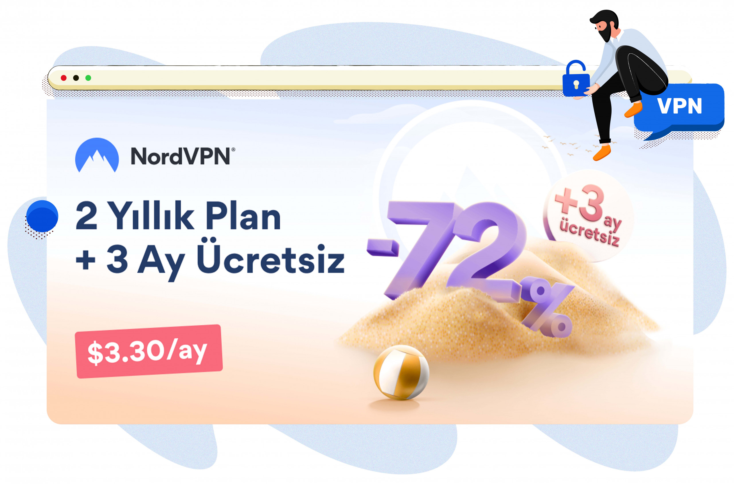 NordVPN özel teklifi: 2 yıllık abonelik planlarında %72 indirim