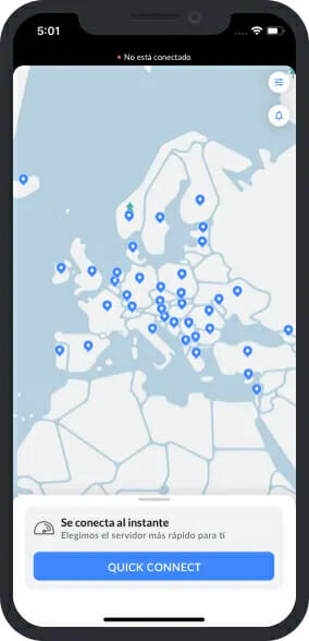 NordVPN iOS alkalmazás