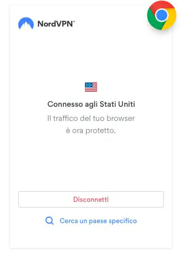 Estensione per Google Chrome NordVPN