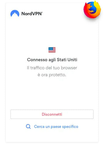 Estensione per Firefox NordVPN