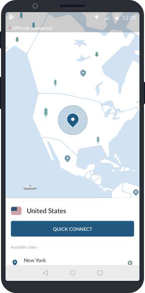 NordVPN Android uygulaması