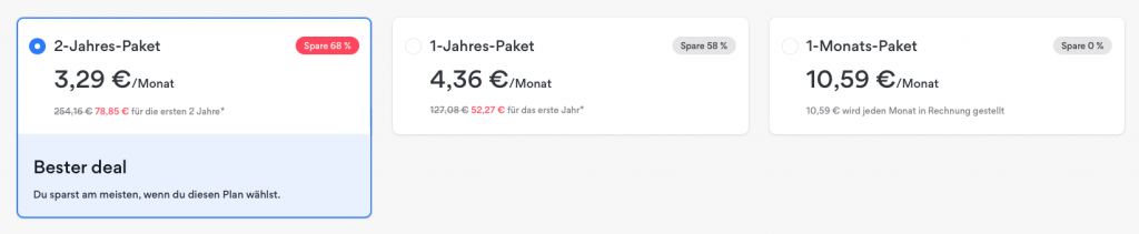 NordVPN-Abonnementpläne und -preise