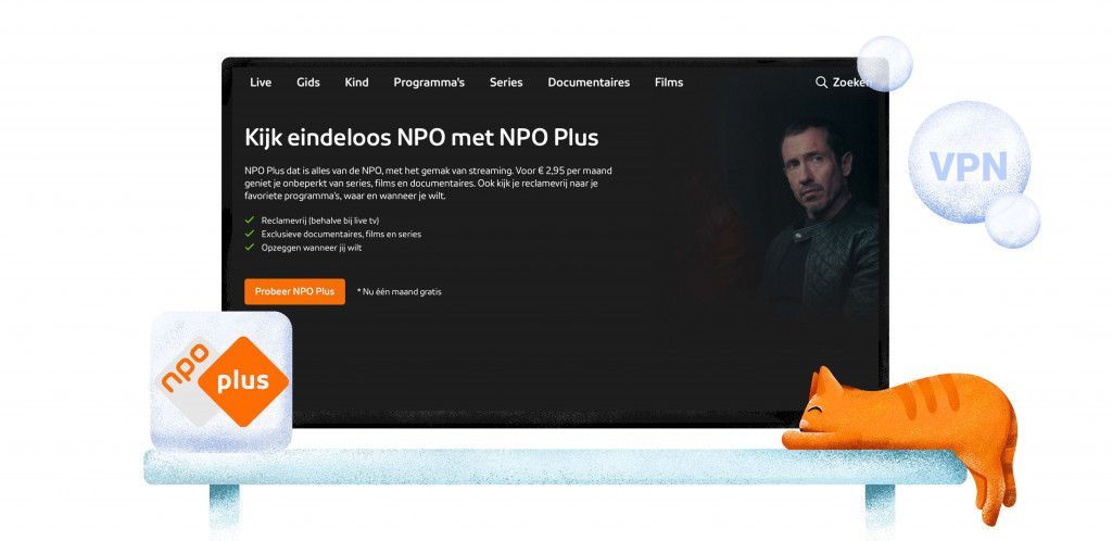 NPO Plus in het buitenland kijken