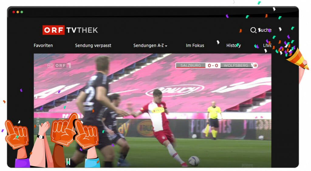 Sportstreaming op ORF 1