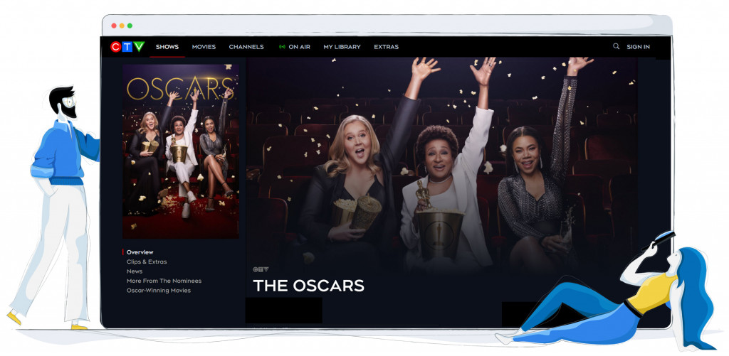 The 2022 Oscars ceremony streaming on CTV in Canada