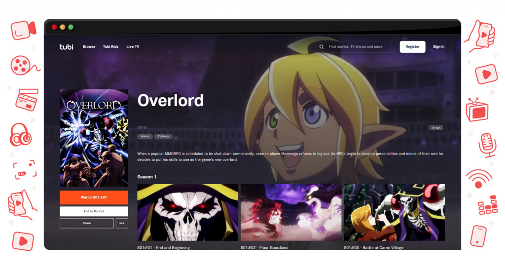 Overlord in streaming su TubiTV