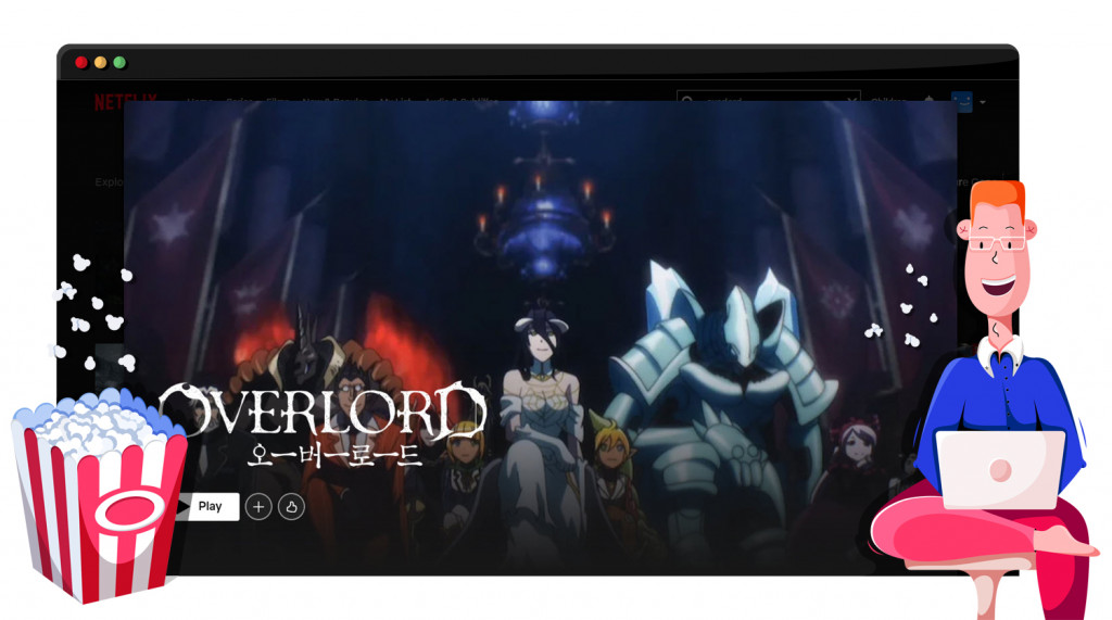 Overlord in streaming su Netflix in Giappone