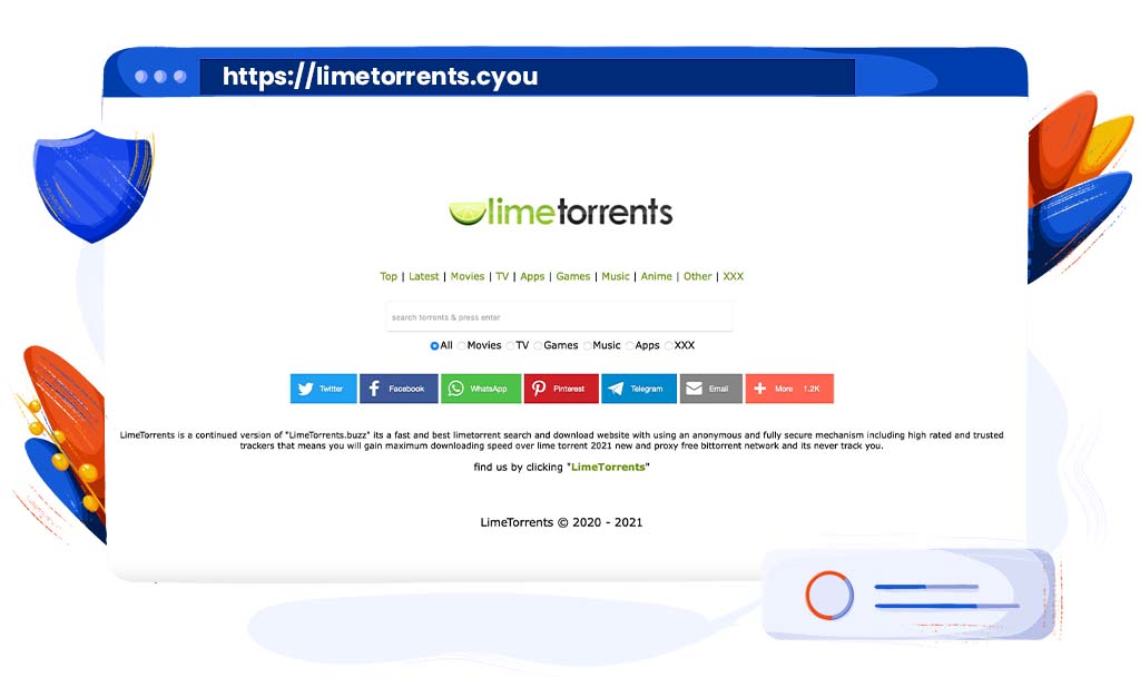 LimeTorrents sitio de torrents