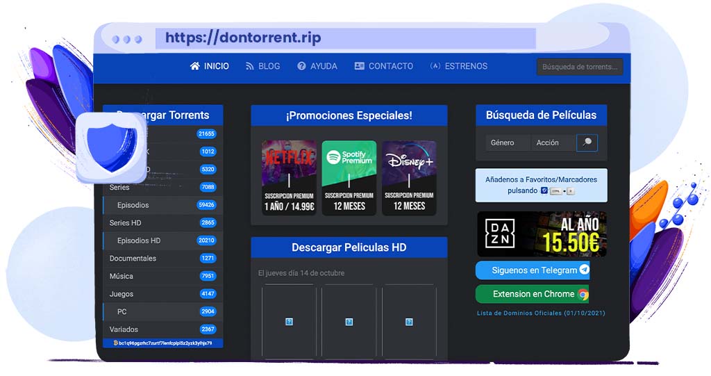 DonTorrent sitio de torrents