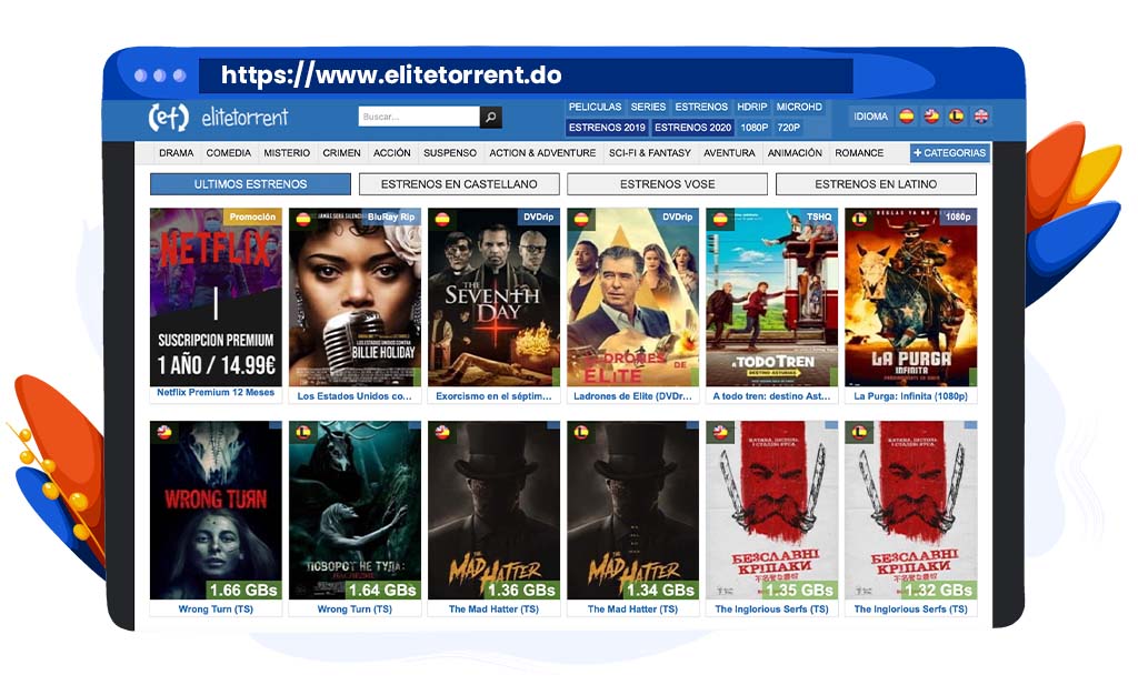 EliteTorrent sitio de torrents