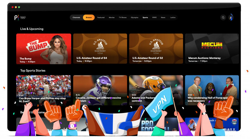 Peacock TV streams live TV shows such as sports events