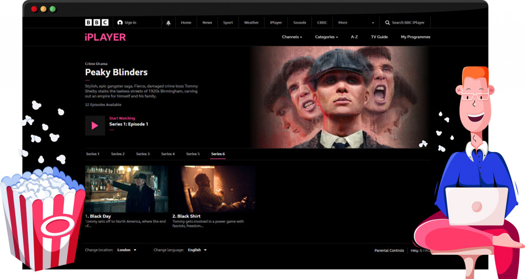 Peaky Blinders streaming on BBC iPlayer